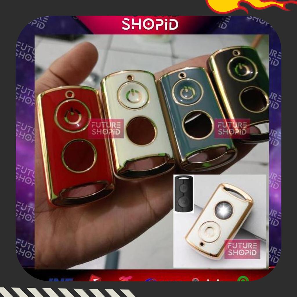 cover remote yamaha nmax / aerox / lexi / fazzio / freego / filano 2025/2024 + gantungan kunci / key