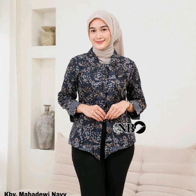 New motif batik wanita modern model kebaya Katun