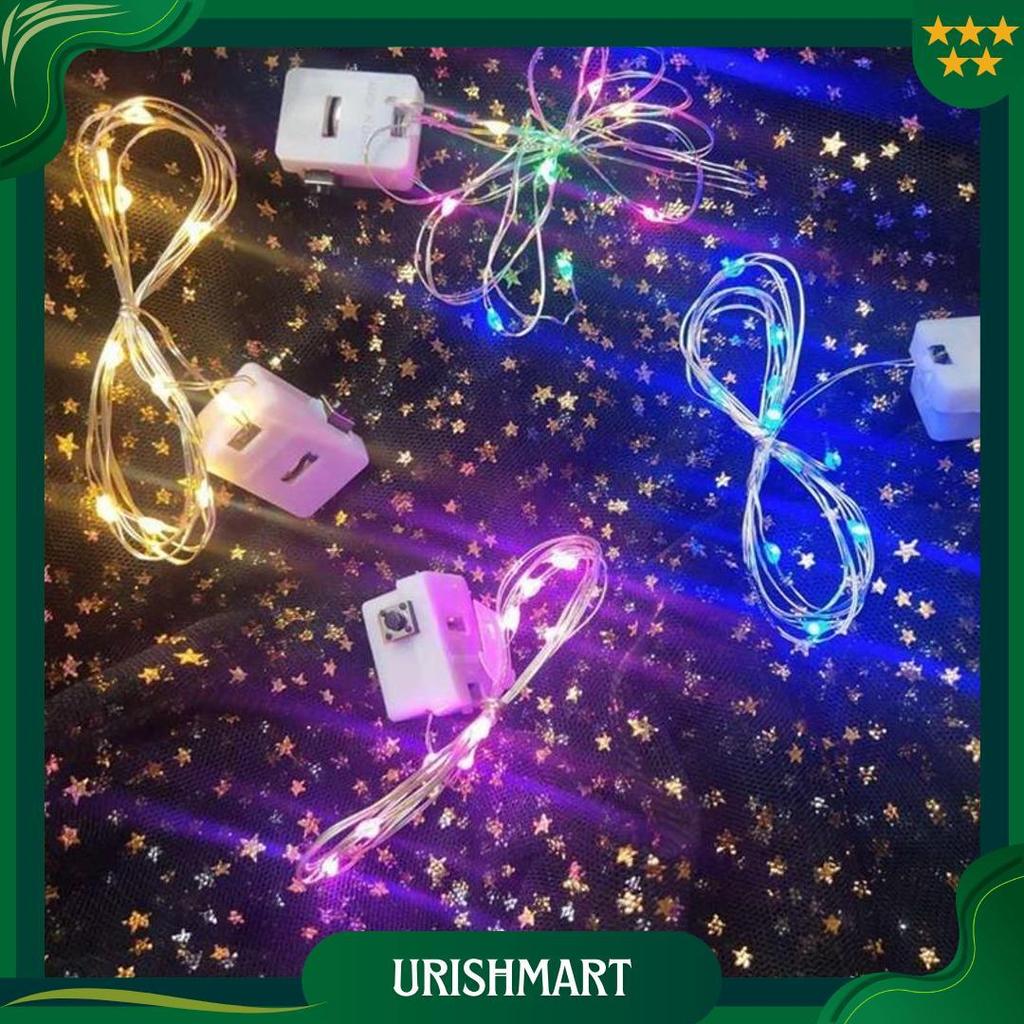 Lampu Tumblr Led Kawat Pohon Natal/ Lampu Hias Pohon Natal Panjang / Dekorasi Hiasan Aksesoris Chris