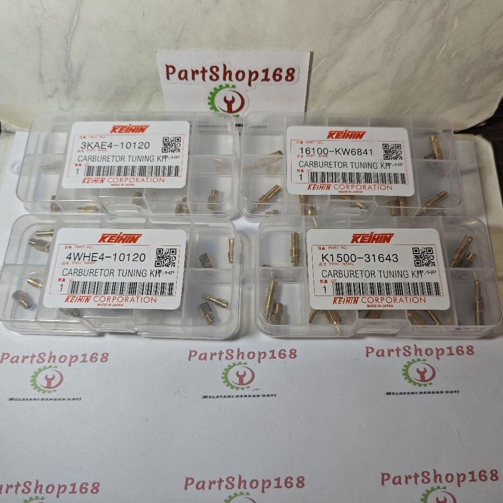 Carburetor Tuning Kit Original Pilot Jet Main Jet RX-King F1ZR PWK PE Keihin Kuningan Ori 3KA 4WH K1