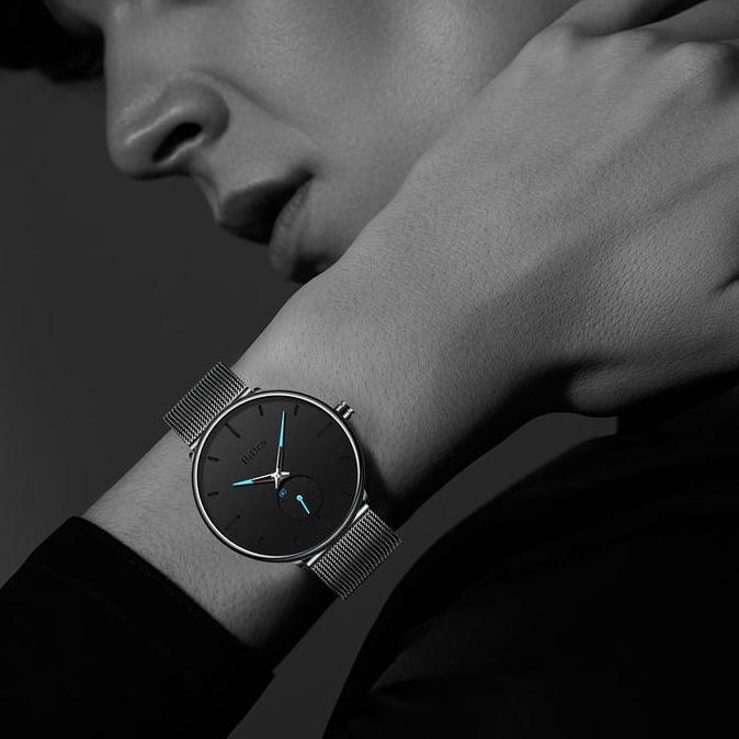 Biden Jam Tangan Pria Wanita Fashion Sport Waterproof Bisnis Jam Tangan Cowok