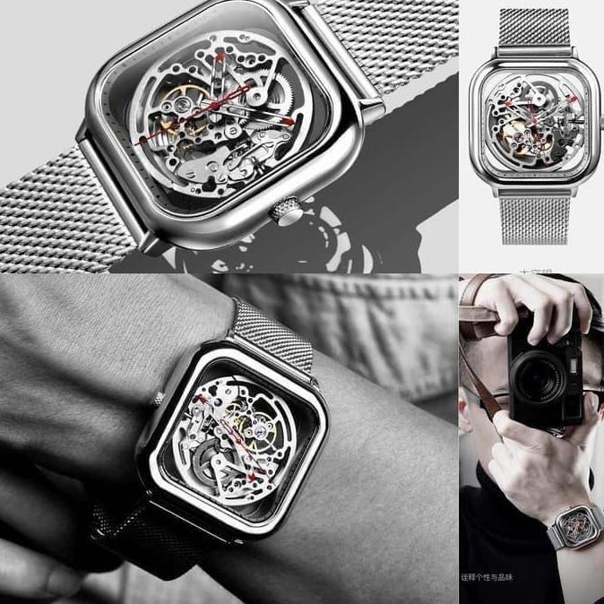Ciga Hollowed Out Design Automatic Mechanical Watch