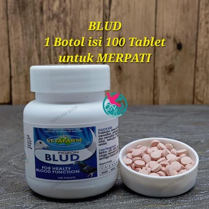 TERBARU - VETAFARM TABLET BLUD ISI 100 - MERPATI PIGEON