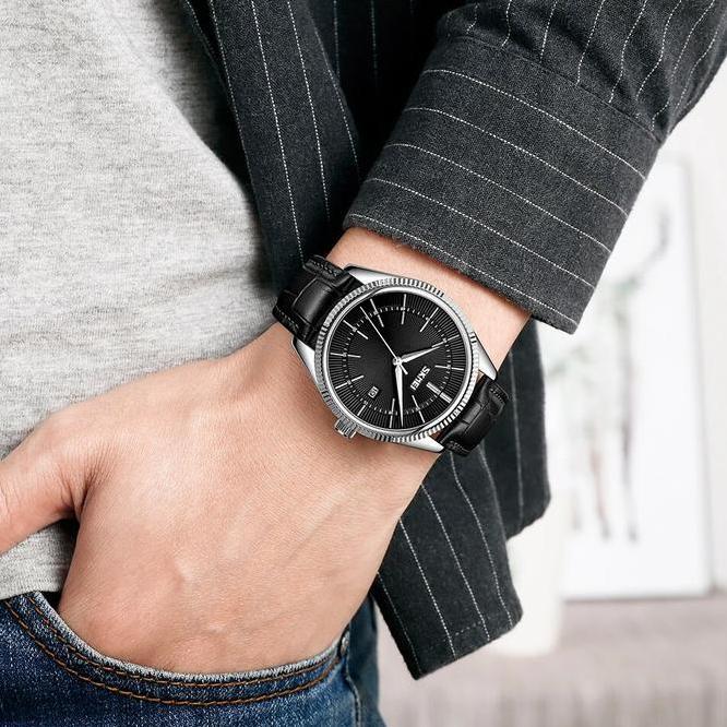 Jam Tangan Pria Analog Tali Kulit Skmei 9298