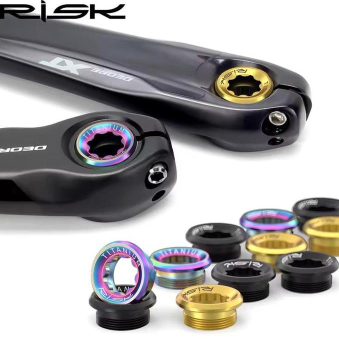 TERLARIS - Risk Titanium Baut M20 Arm Crank Shimano Deore SLX XT XTR Ultegra Baut Crank Sepeda RT122