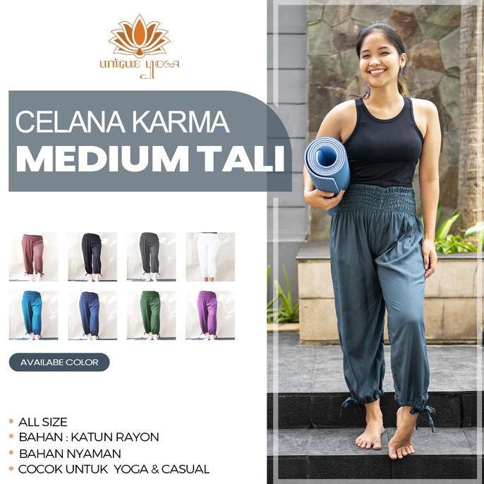 TERMURAH - Celana Harem Yoga / Karma Medium Pant Tali Termurah / Yoga Pant Olahraga
