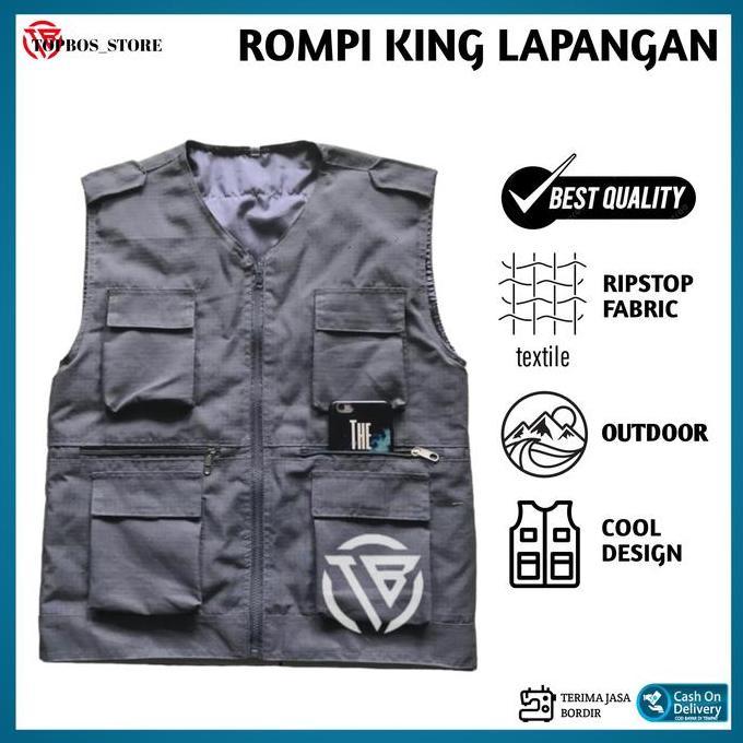 Rompi  Lapangan King Multifungsi / Rompi Tactical / Rompi Lapangan