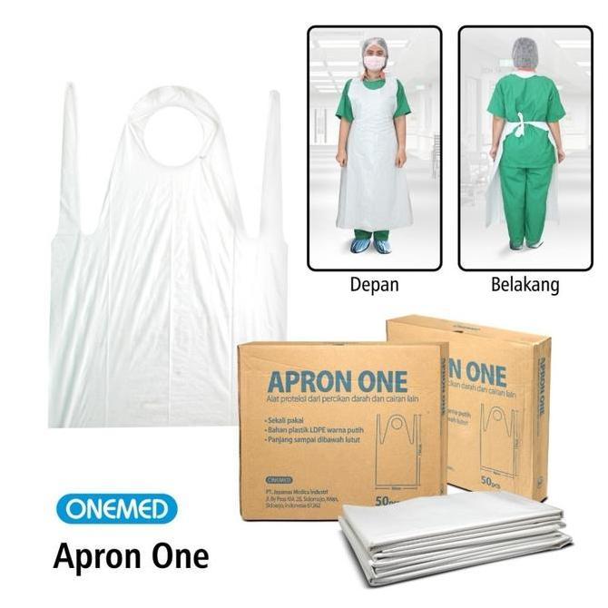 apron onemed / disposable apron / apron plastik / celemek plastik
