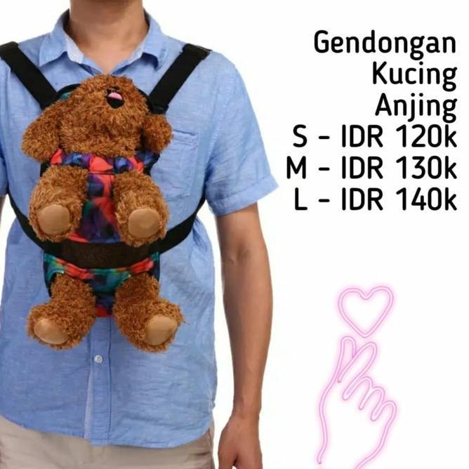 Gendongan Kucing Anjing Lucu Gemes Size S