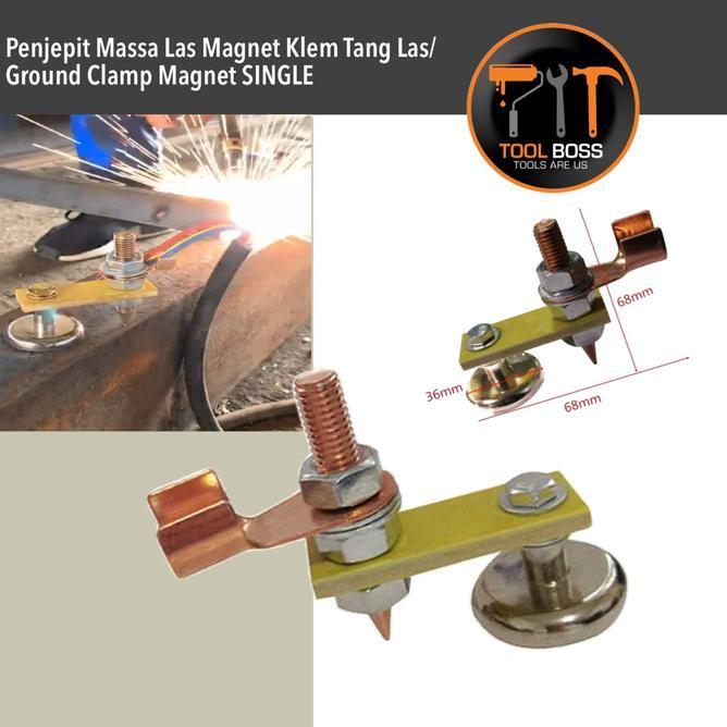 Alat Penjepit Masa Las Magnet Klem Tang Las Gruond Clamp