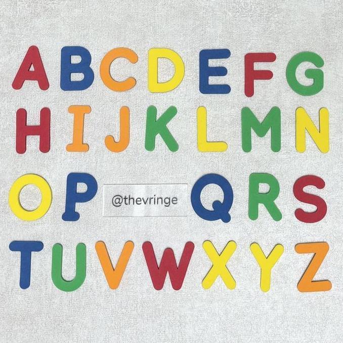 Huruf Magnet Besar Kecil Angka