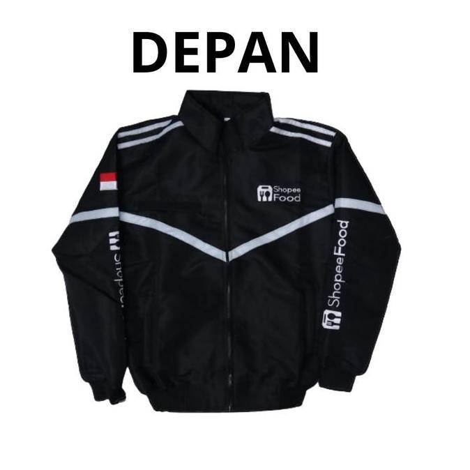 Jaket Motor Bomber Sfd Hitam - Jaket Motoran  - Jaket Ojol  - Jaket Motor Hitam