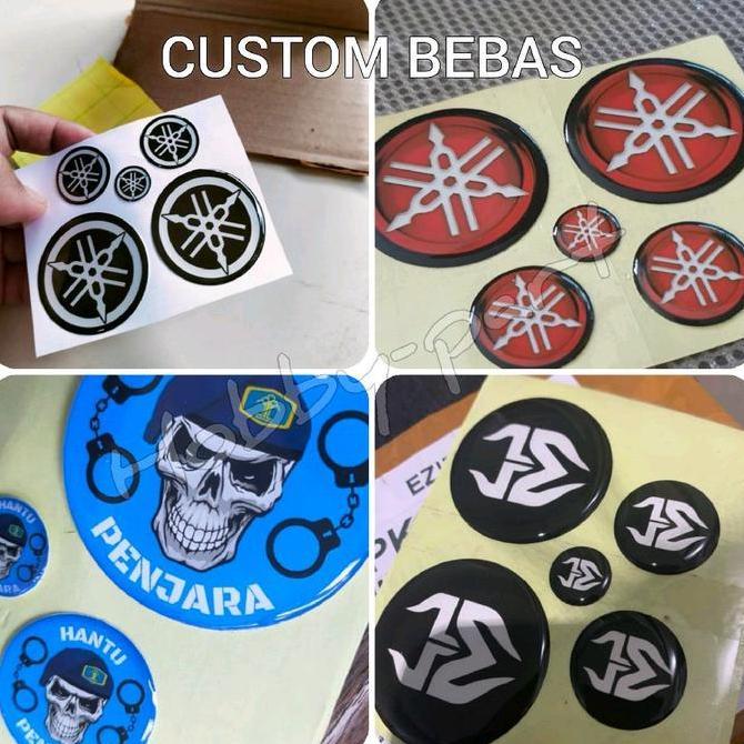 Promo Emblem NMAX dan AEROX CUSTOM Hires Doming Resin COD