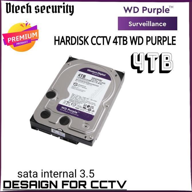 TERMURAH - HARDISK WD PURPLE 4TB / HARDISK CCTV 4 TERA  INTERNAL BERGARANSI
