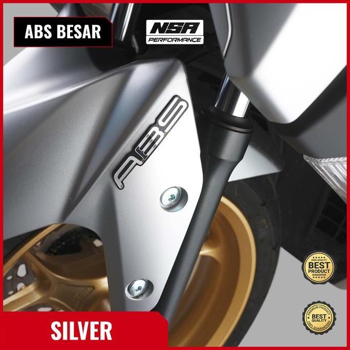 Promo NSA 2PCS EMBLEM 3D GOLD & SILVER ABS2PCS EMBLEM ABS LOGO ABS 3D STIKER MOTOR ATAU STICKER TIMB