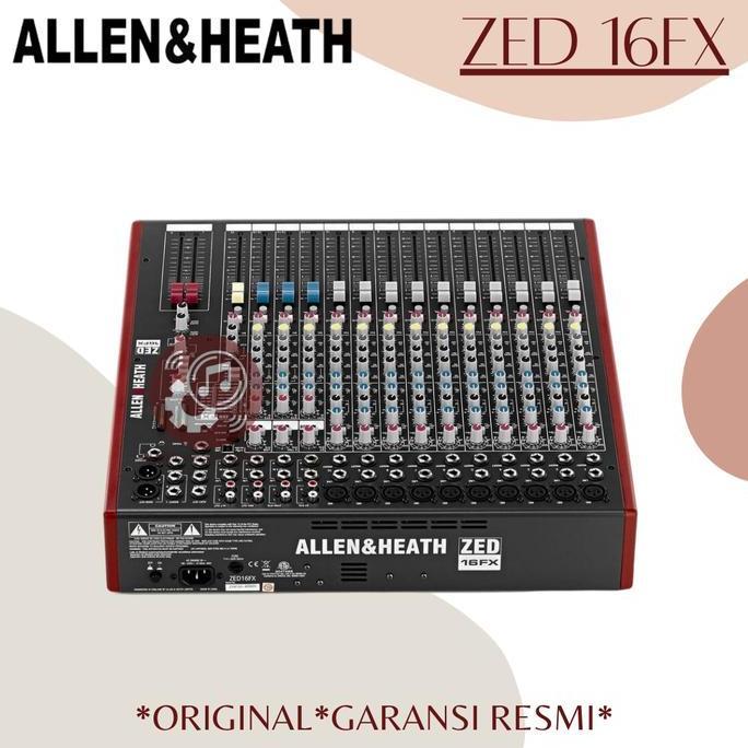 Allen & Heath ZED 16FX Mixer Audio 16-Channel Original ZED16FX