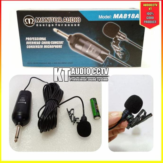 Mic - Microphone Monitor Audio Clip On Kabel Ma818A Garansi