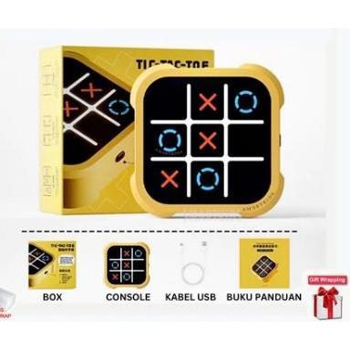 Permainan Catur Elektronik TIC-TAC-TOE Bolt Mainan Puzzle Anak Multifungsi Mainan Papan Genggam Port