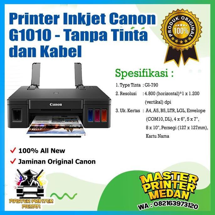 NEW Printer Inkjet Canon G1010 G 1010 Pixma Ink Tank System Tanpa tinta
