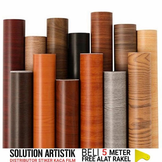 Promo sticker PVC sheet  / Stiker Meja Motif Serat Kayu / Stiker Kichen Set Dapur COD