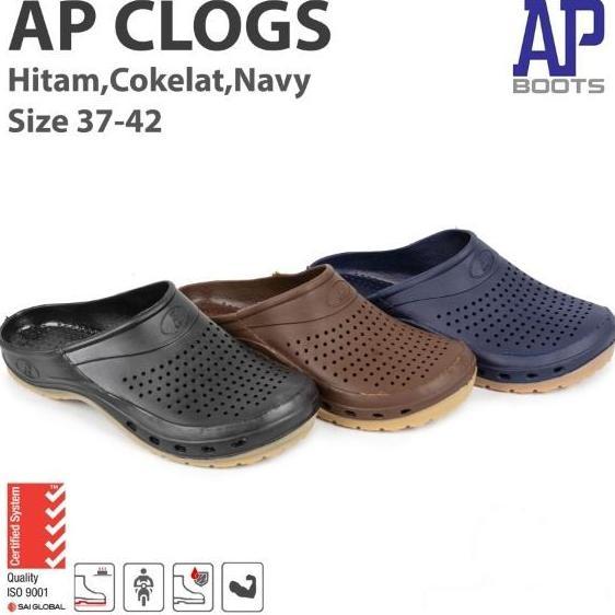 Sandal Slop Ap Clogs - Sandal Ap Boots Karet Anti Slip