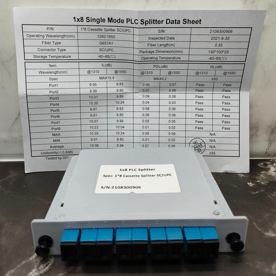 passive splitter 1:8 sc upc, splitter box 1 8, plc splitter box 1:8 - 1:8