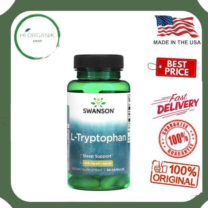Swanson L-Tryptophan 500 Mg 60 Capsules Original