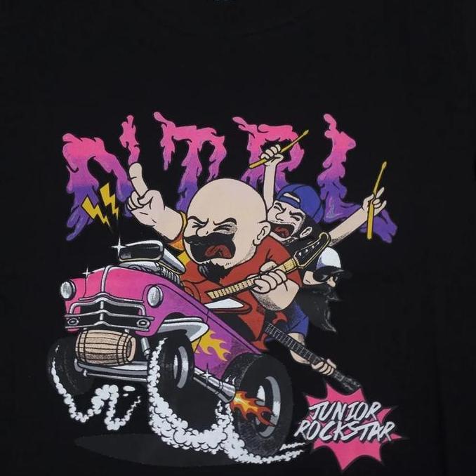 Official Merchandise Baju Anak NTRL X JUNIORROCKSTAR BLACK