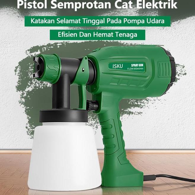 Isku Electric Spray Gun 400W Semprotan Cat Listrik 800Ml Kapasitas El Ac 400W