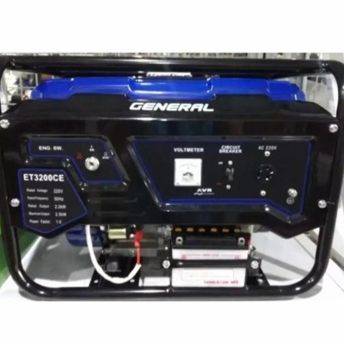 General Mesin Generator Set Et 3200 Ce Genset Bensin 2200 Watt Et3200