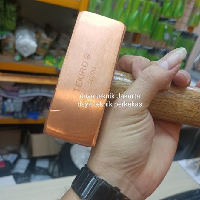 palu tembaga 2000g tekiro / palu tembaga gagang kayu tekiro 2kg 4lb