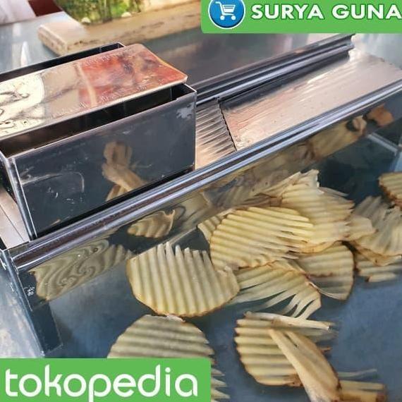 pasah keripik kentang alat pemotong keripik kentang stainless steel