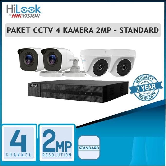 paket cctv 4 channel 2mp hilook
