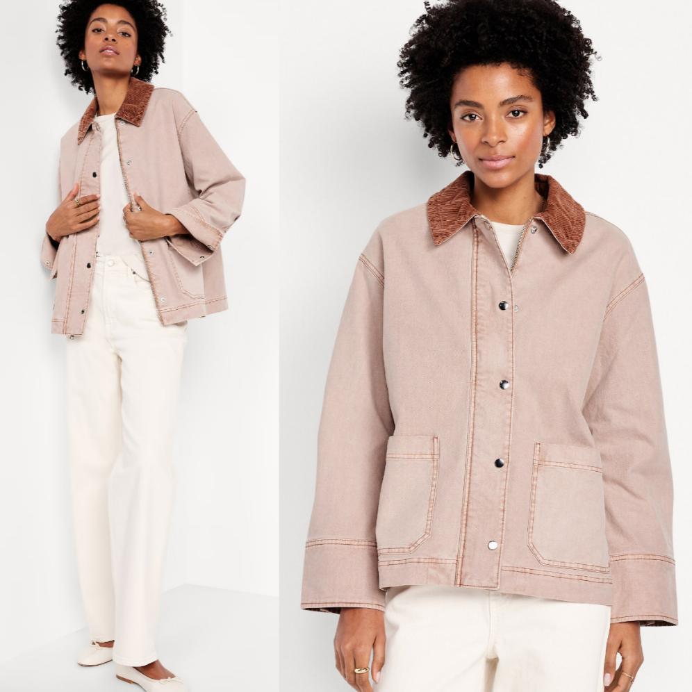 Jaket Wanita ODN Canvas Barn Jacket Original