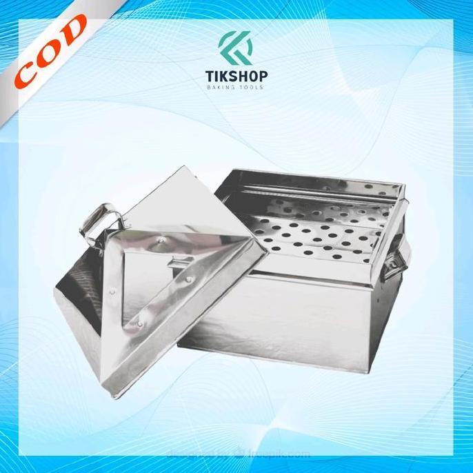Klakat Kukusan Kotak Persegi Dimsum Bahan Stainless Murah 30cm - 40cm Kitchenware dandang panci kuku