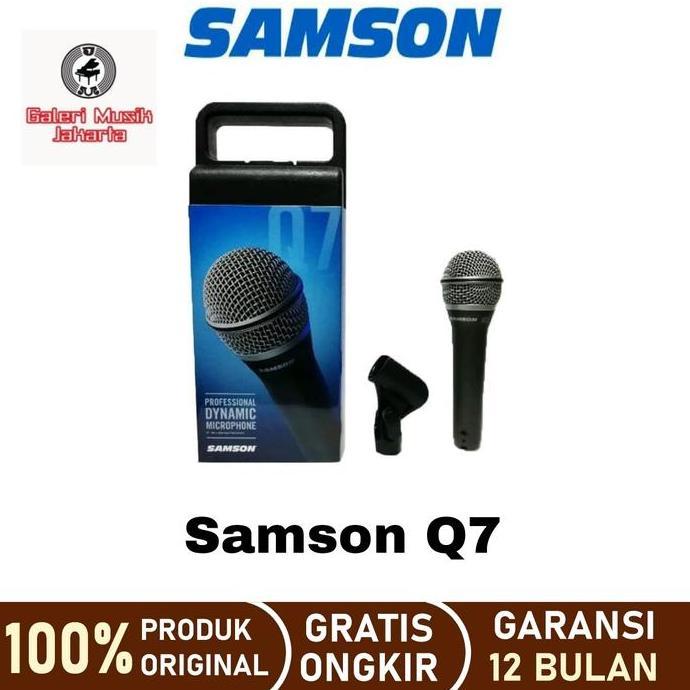 MIC SAMSON Q7 DYNAMIC MICROPHONE ORIGINAL DAN TERPERCAYA
