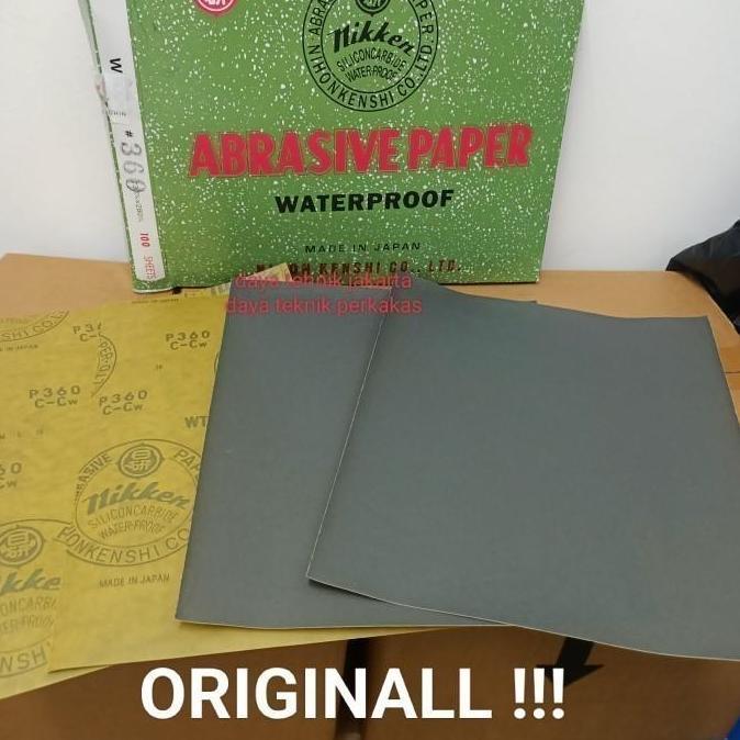 amplas nikken eceran #240 / amplas nikken waterproof Japan ORIGINAL nikken abrasive paper
