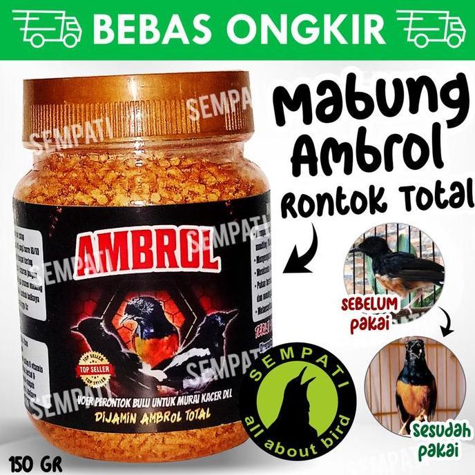 SEMPATI Ambrol Voer Coklat Perontok Bulu Burung Terjamin Ambrol Total Pakan Mabung Moulting Burung M