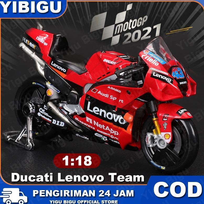 8garasbek - Miniatur MotoGP Honda Repsol Ducati Yamaha Skala 1:18 Mainan Motor