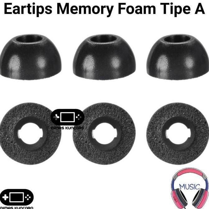 Eartips Memory Foam Tipe A busa eartip jabra elite 85t 75t 65t active