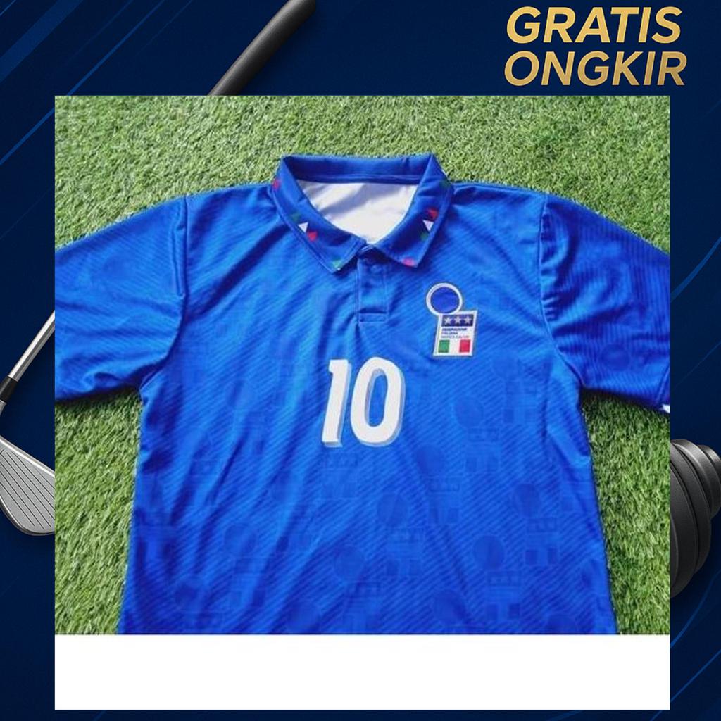 Baju Bola Retro Italy World Cup 1994