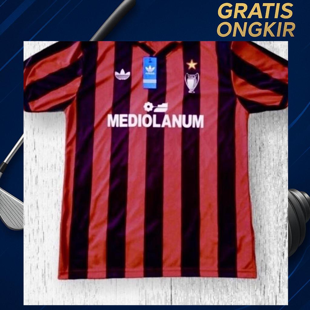 Jersey Retro Ac Milan Home Mediolanum 1990/91