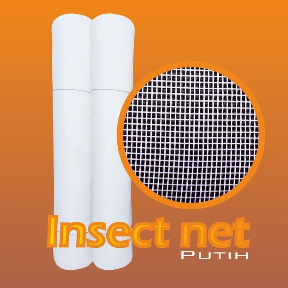 Bisa Cod Insect Net Mesh 40 Lebar 3 Meter Putih - Shade Net Greenhouse ><