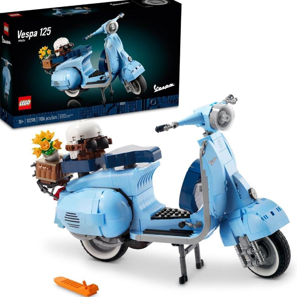 FLASH SALE Icons Vespa 125 Model Building Kit - Vintage Italian Scooter DIY Craft Kit