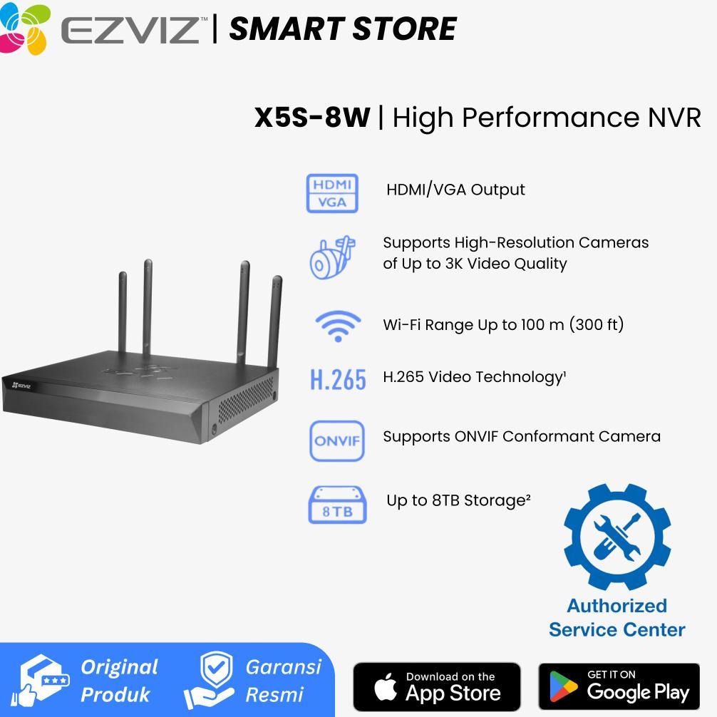 EZVIZ NVR Nirkabel Support 5MP