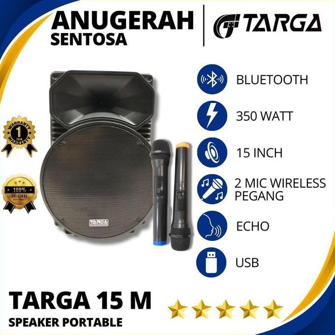 SPEAKER AKTIF PORTABLE TARGA 15M ORIGINAL