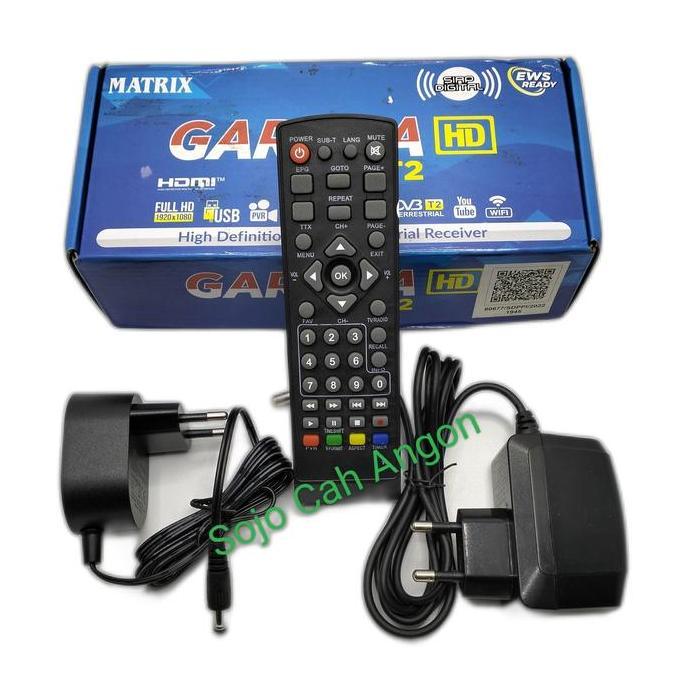 adaptor set top box matrix Garuda  biru spare part stb matrix Garuda remote control stb matrix Garud
