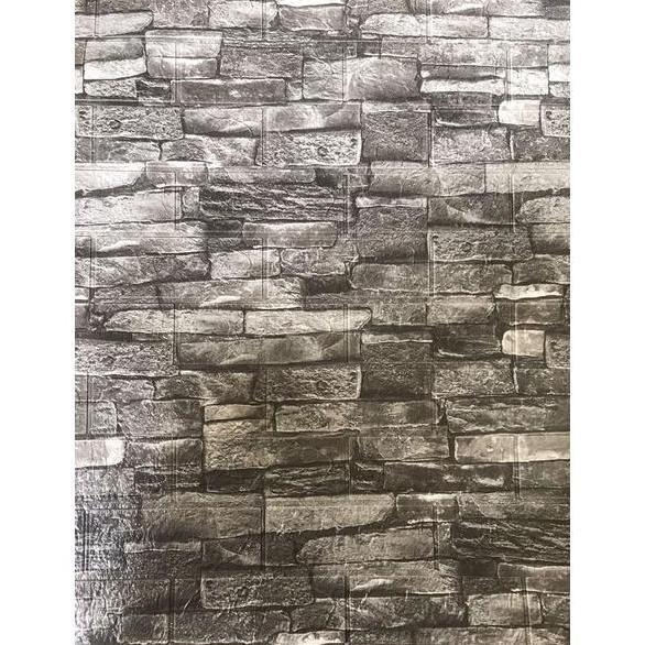 Promo Wallpaper Foam 3D Sticker Wall Foam Wallsticker Foam Motif Batu Bata Alam Cod