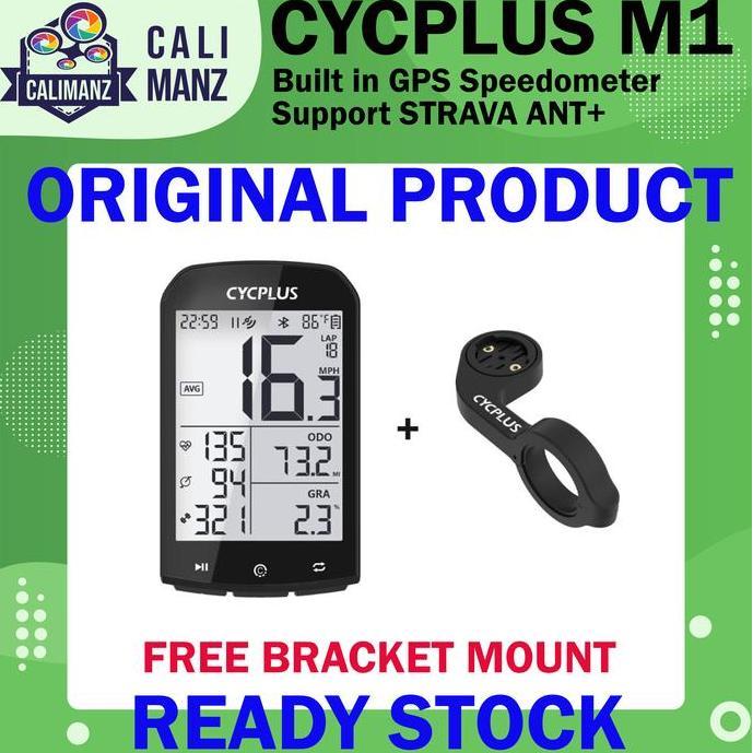 CYCPLUS M1 Speedometer GPS Sepeda Support Strava ANT+