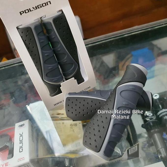 Hand grip / handgrip Polygon Comfort dengan Palm Rest untuk sepeda